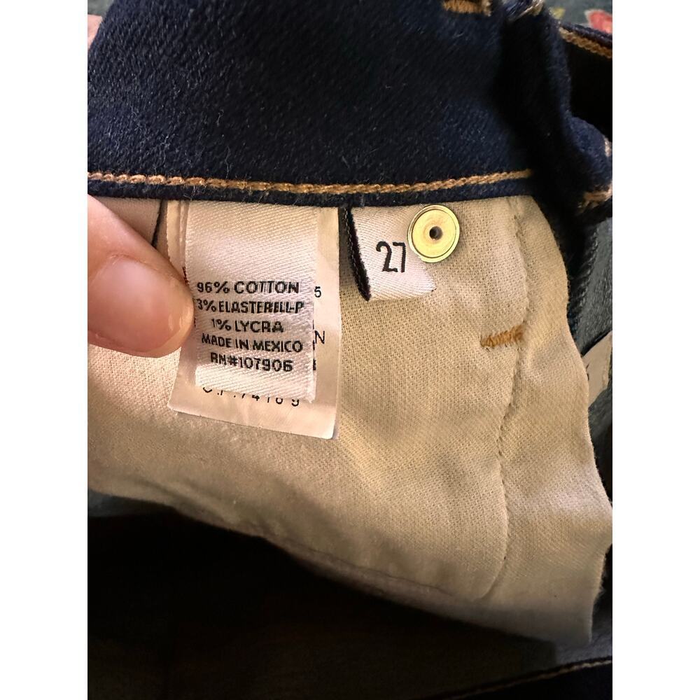 NWT Etica Lucy Two-Tone Denim Mini Skirt Size 27 - Picture 8 of 8